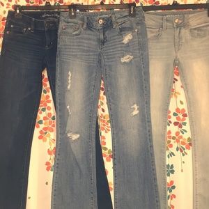 **American Eagle** Jeans Bundle of (3) Size 2 EUC